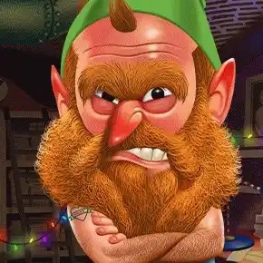 Angry Elf Christmas Miner game by Gaming Corps – logo hosted on Oscarspin
