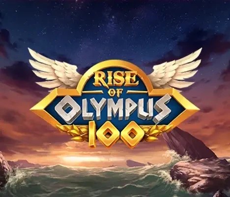 Rise of Olympus 100 slot logo by Play'n GO at Oscarspin
